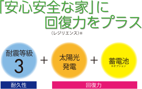 安心安全な家に回復力をプラス