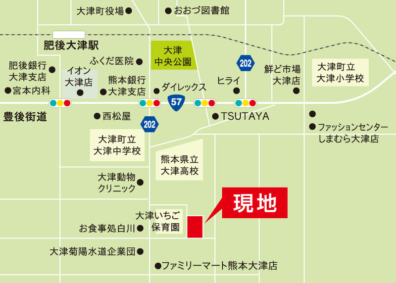 大津町 平屋も建築可能な広々分譲地がオープン Takasugi タカスギ